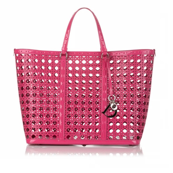 Dior Cannage Perforated Leather Tote Bag - Picture 11 of 14
